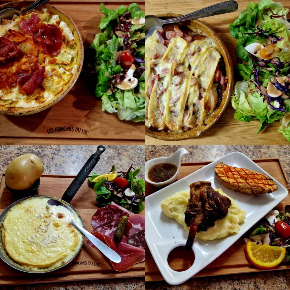 sélection de plats